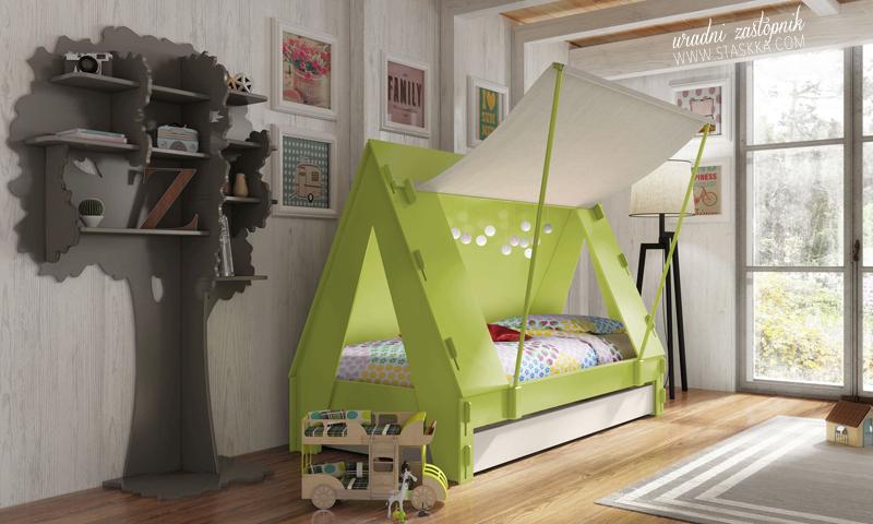 Otroška postelja Tent - Mathy by bols pohištvo